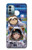 S3915 Raccoon Girl Baby Sloth Astronaut Suit Case For Nokia G11, G21