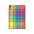 S3942 LGBTQ Rainbow Plaid Tartan Hard Case For iPad mini 6 7, iPad mini (2021,2024)