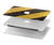 S2231 Yellow and Black Line Hazard Striped Hard Case For MacBook Air 15″ (2023,2024,2025) - A2941, A3114, A3241