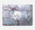 S2316 Dark Blue Marble Texture Graphic Print Hard Case For MacBook Air 15″ (2023,2024,2025) - A2941, A3114, A3241