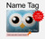 S3029 Cute Blue Owl Hard Case For MacBook Air 15″ (2023,2024,2025) - A2941, A3114, A3241