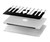 S3078 Black and White Piano Keyboard Hard Case For MacBook Air 15″ (2023,2024,2025) - A2941, A3114, A3241