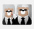 S3557 Bear in Black Suit Hard Case For MacBook Air 15″ (2023,2024,2025) - A2941, A3114, A3241