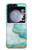 S3399 Green Marble Graphic Print Case For Samsung Galaxy Z Flip 5