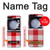 S3535 Red Gingham Case For Samsung Galaxy Z Flip 5