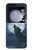 S3693 Grim White Wolf Full Moon Case For Samsung Galaxy Z Flip 5