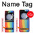 S3799 Cute Vertical Watercolor Rainbow Case For Samsung Galaxy Z Flip 5