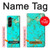 S2377 Turquoise Gemstone Texture Graphic Printed Case For Samsung Galaxy Z Fold 5