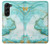 S3399 Green Marble Graphic Print Case For Samsung Galaxy Z Fold 5