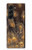 S3691 Gold Peacock Feather Case For Samsung Galaxy Z Fold 5