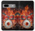 S1431 Skull Drum Fire Rock Case For Google Pixel 7a