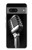 S1672 Retro Microphone Jazz Music Case For Google Pixel 7a