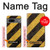 S2231 Yellow and Black Line Hazard Striped Case For Google Pixel 7a