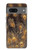 S3691 Gold Peacock Feather Case For Google Pixel 7a