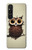 S0360 Coffee Owl Case For Sony Xperia 1 V