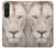 S2399 White Lion Face Case For Sony Xperia 1 V