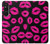 S2933 Pink Lips Kisses on Black Case For Sony Xperia 1 V