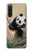 S2210 Panda Fluffy Art Painting Case For Sony Xperia 10 V