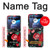 S3112 Rose Floral Pattern Black Case For Motorola Razr 40 Ultra