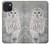 S1566 Snowy Owl White Owl Case For iPhone 15