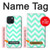 S1723 Mint Chevron Zigzag Case For iPhone 15