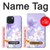 S2361 Purple White Flowers Case For iPhone 15