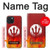 S2803 Fire Red Devil Spear Symbol Case For iPhone 15
