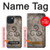S2892 Triskele Symbol Stone Texture Case For iPhone 15