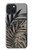 S3692 Gray Black Palm Leaves Case For iPhone 15