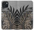 S3692 Gray Black Palm Leaves Case For iPhone 15