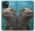 S3871 Cute Baby Hippo Hippopotamus Case For iPhone 15
