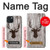 S2505 Reindeer Head Old Wood Texture Graphic Case For iPhone 15 Plus
