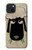 S2826 Cute Cartoon Unsleep Black Sheep Case For iPhone 15 Plus
