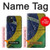 S3297 Brazil Flag Vintage Football Graphic Case For iPhone 15 Plus