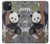 S3793 Cute Baby Panda Snow Painting Case For iPhone 15 Plus