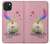 S3923 Cat Bottom Rainbow Tail Case For iPhone 15 Plus