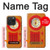 S2780 Vintage Orange Bakelite Radio Case For iPhone 15 Pro