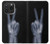S3101 X-ray Peace Sign Fingers Case For iPhone 15 Pro