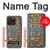 S3750 Vintage Vehicle Registration Plate Case For iPhone 15 Pro