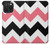 S1849 Pink Black Chevron Zigzag Case For iPhone 15 Pro Max S1849 Pink Black Chevron Zigzag Case For iPhone 15 Pro Max