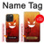 S2454 Red Cute Little Devil Cartoon Case For iPhone 15 Pro Max