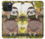 S3138 Cute Baby Sloth Paint Case For iPhone 15 Pro Max