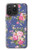 S3265 Vintage Flower Pattern Case For iPhone 15 Pro Max