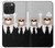 S3557 Bear in Black Suit Case For iPhone 15 Pro Max