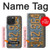 S3750 Vintage Vehicle Registration Plate Case For iPhone 15 Pro Max
