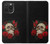 S3753 Dark Gothic Goth Skull Roses Case For iPhone 15 Pro Max