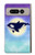 S3807 Killer Whale Orca Moon Pastel Fantasy Case For Google Pixel Fold