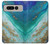 S3920 Abstract Ocean Blue Color Mixed Emerald Case For Google Pixel Fold