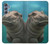 S3871 Cute Baby Hippo Hippopotamus Case For Samsung Galaxy M34 5G