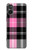 S3091 Pink Plaid Pattern Case For Sony Xperia 5 V